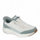 Skechers Zapatillas Contour Foam Blancas 150404-SAGE