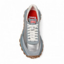 Camper Zapatillas de piel y nobuk grises K201586-026-30