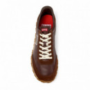 Camper Zapatillas marrones de piel y nobuk K201885-006-200