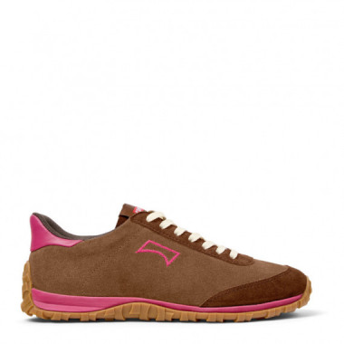 Camper Zapatillas marrones de ante y piel K201885-008-210