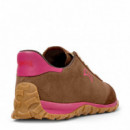 Camper Zapatillas marrones de ante y piel K201885-008-210