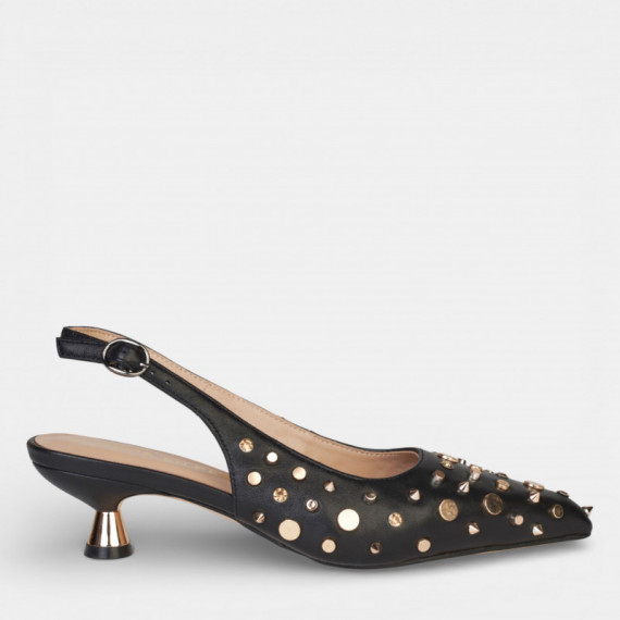 ALMA EN PENA Zapato Destalonado con Adornos I260205-BLACK