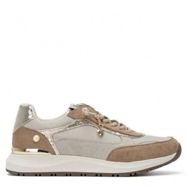 Xti Zapatillas de antelina 146138-BEIGE