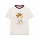 GUESS Athleisure Camiseta Cream White V6BI14 K6742-G012