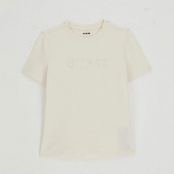 Guess Athleisure Camiseta de cuello redondo V6BI17 K6746-G012