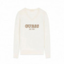 Guess  Sudadera cream white W6BR55 Z1456-G012