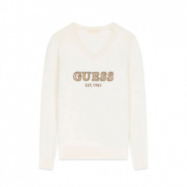 Guess  Sudadera cream white W6BR55 Z1456-G012