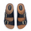 NATURE FEET Sandalia Atemporal 7206-NEGRO
