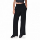 Dkny Pantalón de tiro ancho y pierna ancha DP6P3914-BLK