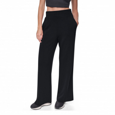 Dkny Pantal&oacute;n de tiro ancho y pierna ancha DP6P3914-BLK