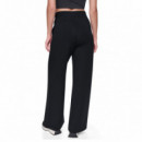 Dkny Pantalón de tiro ancho y pierna ancha DP6P3914-BLK