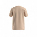 Boss Orange Camiseta de color naranja 50508584-837