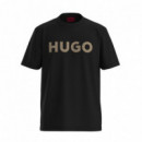 HUGO Red Camiseta de Corte Recto 50564790-001
