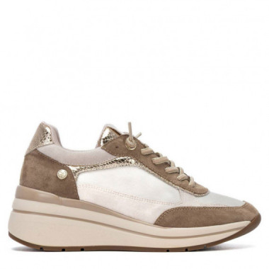 Xti Zapatillas en antelina 146170-BEIGE