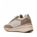 Xti Zapatillas en antelina 146170-BEIGE