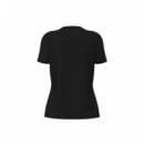 Guess Athleisure Camiseta Triangle Logo Negro V6BI08 K6275-JBLK