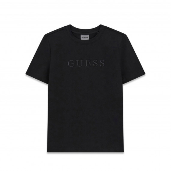Guess Athleisure Camiseta Triangle Logo Negro V6BI17 K6746-JBLK