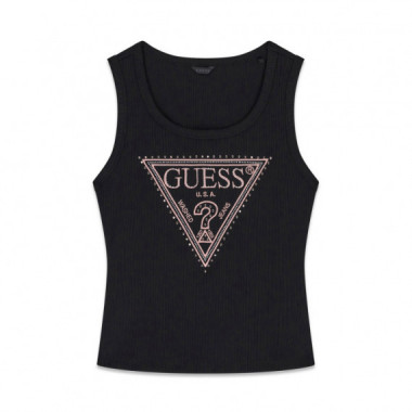 Guess  Camiseta Triangle Logo Negro W6BP20 K6255-JBLK