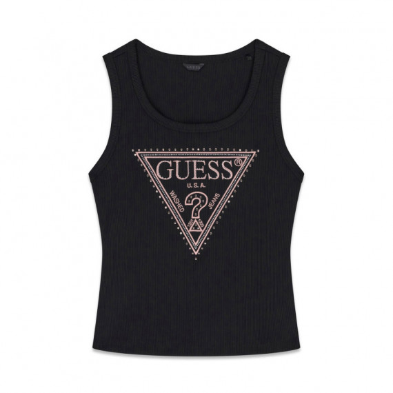 Guess  Camiseta Triangle Logo Negro W6BP20 K6255-JBLK