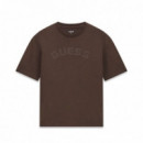 Guess Athleisure Camiseta Triangle Logo Marrón Z6BI04-K6534-G1DL