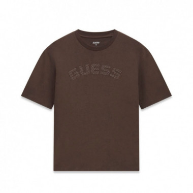 Guess Athleisure Camiseta Triangle Logo Marr&oacute;n Z6BI04-K6534-G1DL