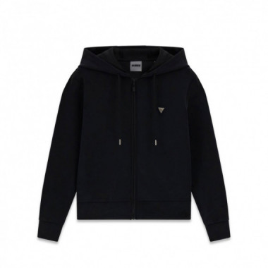 Guess Athleisure Sudaderas Olympe Negro V4YQ06 KCAY2-JBLK