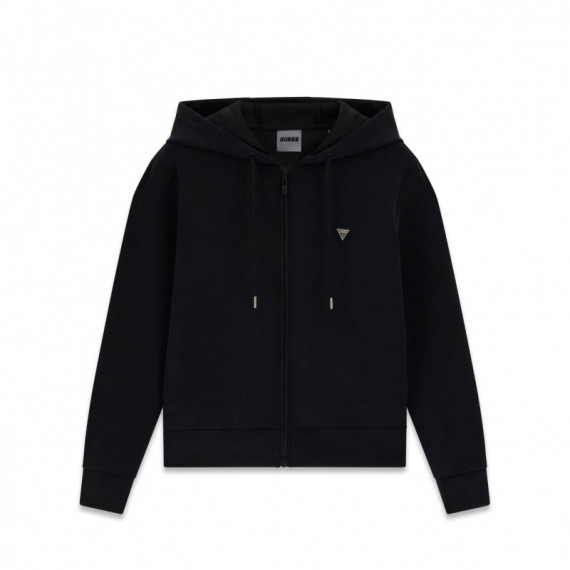 Guess Athleisure Sudaderas Olympe Negro V4YQ06 KCAY2-JBLK