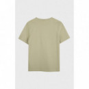 Camiseta BOSS de niño de algodón con logo estampado