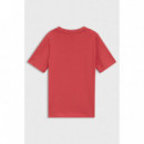 Camiseta BOSS de niño de algodón con logo estampado