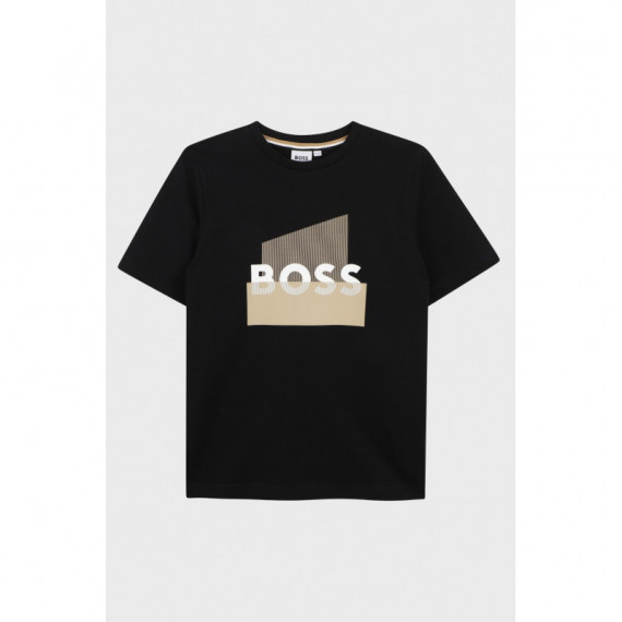 Camiseta Boss para niños en algodón con gráfico de logo