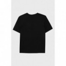 Camiseta para niños en punto de algodón con logo 3D de BOSS