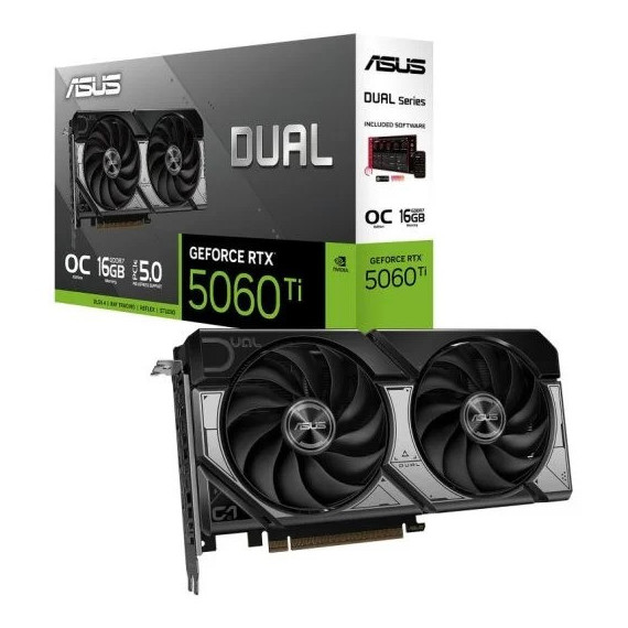 Tarjeta de Video Nvidia ASUS Rtx 5060 Ti Dual Oc 16GB GDDR7