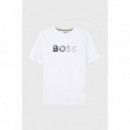 Camiseta BOSS para Niños con Logo Degradado