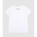 Camiseta Karl Lagerfeld para niña de algodón orgánico con gráfico
