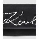 Bolso bandolera KARL LAGERFELD KIDS con logo en pedrería
