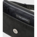 Bolso bandolera KARL LAGERFELD KIDS con logo en pedrería