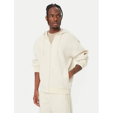 KENNETH FULL ZIP HOODIE SWEATS CREME BRU