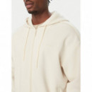 KENNETH FULL ZIP HOODIE SWEATS CREME BRU
