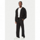 KENNETH FULL ZIP HOODIE SWEATS JET BLACK