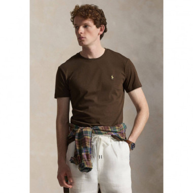 SSCNCMSLM2-SHORT Sleeve-t-shirt Brown  RALPH LAUREN
