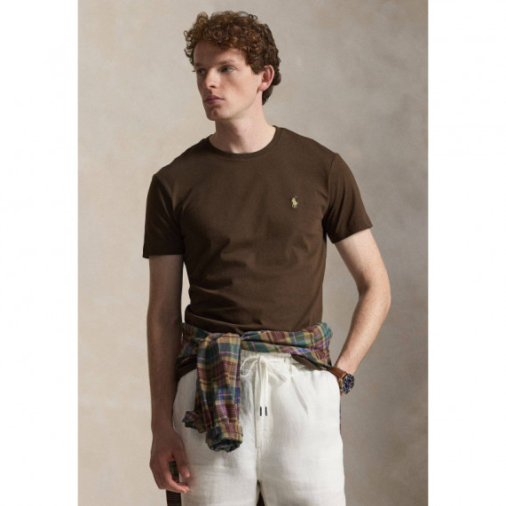 SSCNCMSLM2-SHORT Sleeve-t-shirt Brown  RALPH LAUREN