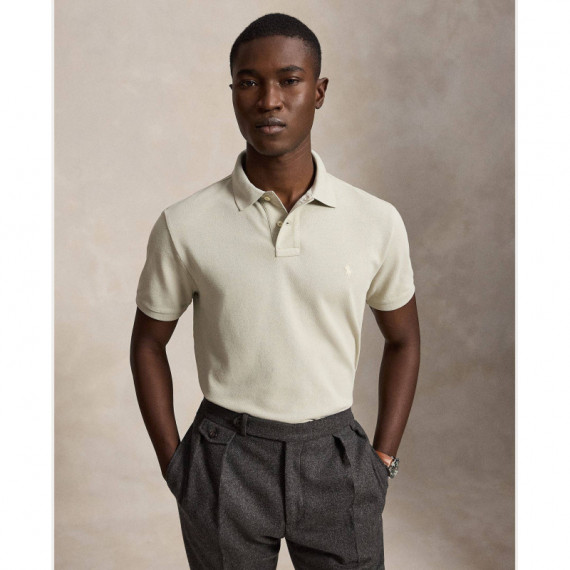 SSKCCMSLM1-SHORT Sleeve-knit Stone  RALPH LAUREN