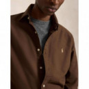 Cubdppcs-long Sleeve-sport Shirt Brown  RALPH LAUREN