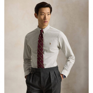 CUBDPPCS-LONG SLEEVE-SPORT SHIRT BRN/WHT