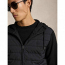 KNIT-FULL ZIP-PULLOVER BLACK