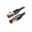 VENTION Cable Red RJ45 CAT7 1.5MTR Plano Negro Icabg