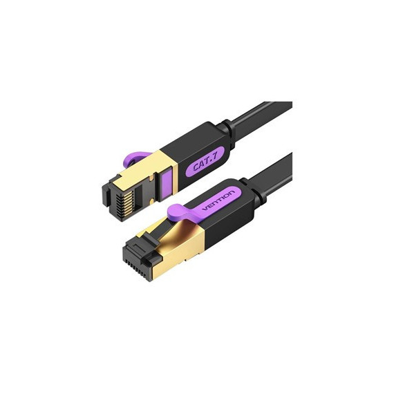 VENTION Cable Red RJ45 CAT7 1.5MTR Plano Negro Icabg