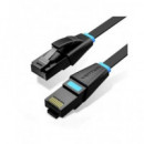 VENTION Cable Red RJ45 CAT6 Utp 1000MBPS 2MTRS Plano Negro Ibjbh