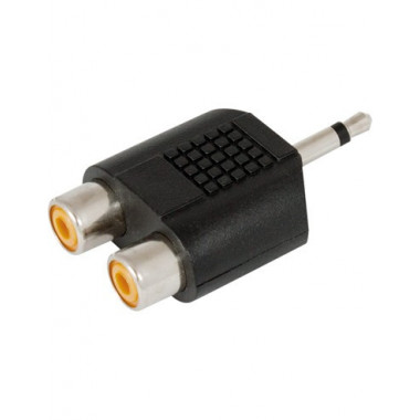 NIMO Adaptador Jack 3.5 Mono/macho a 2X Rca Hembra CON318