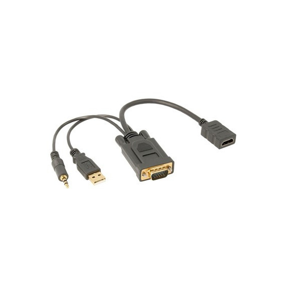 NIMO Cable Adaptador Hdmi/h a VGA + Jack 3.5MM Audio WIR941